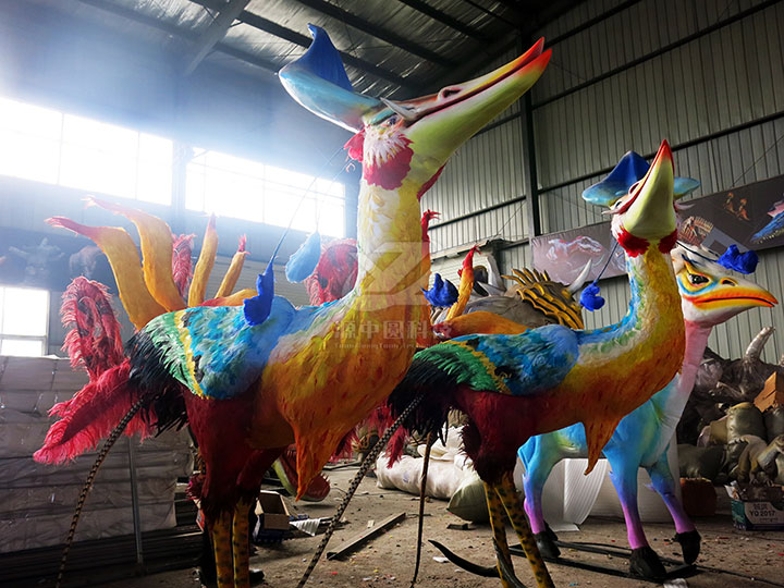 動物展出模型結(jié)合自然景觀布置,打造更突出效果